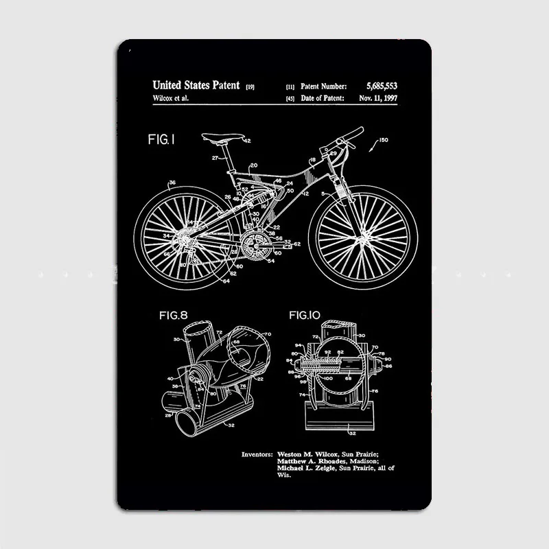 Metalowy szyld z patentem na r – Mountain Biking Europe recenzja i cena